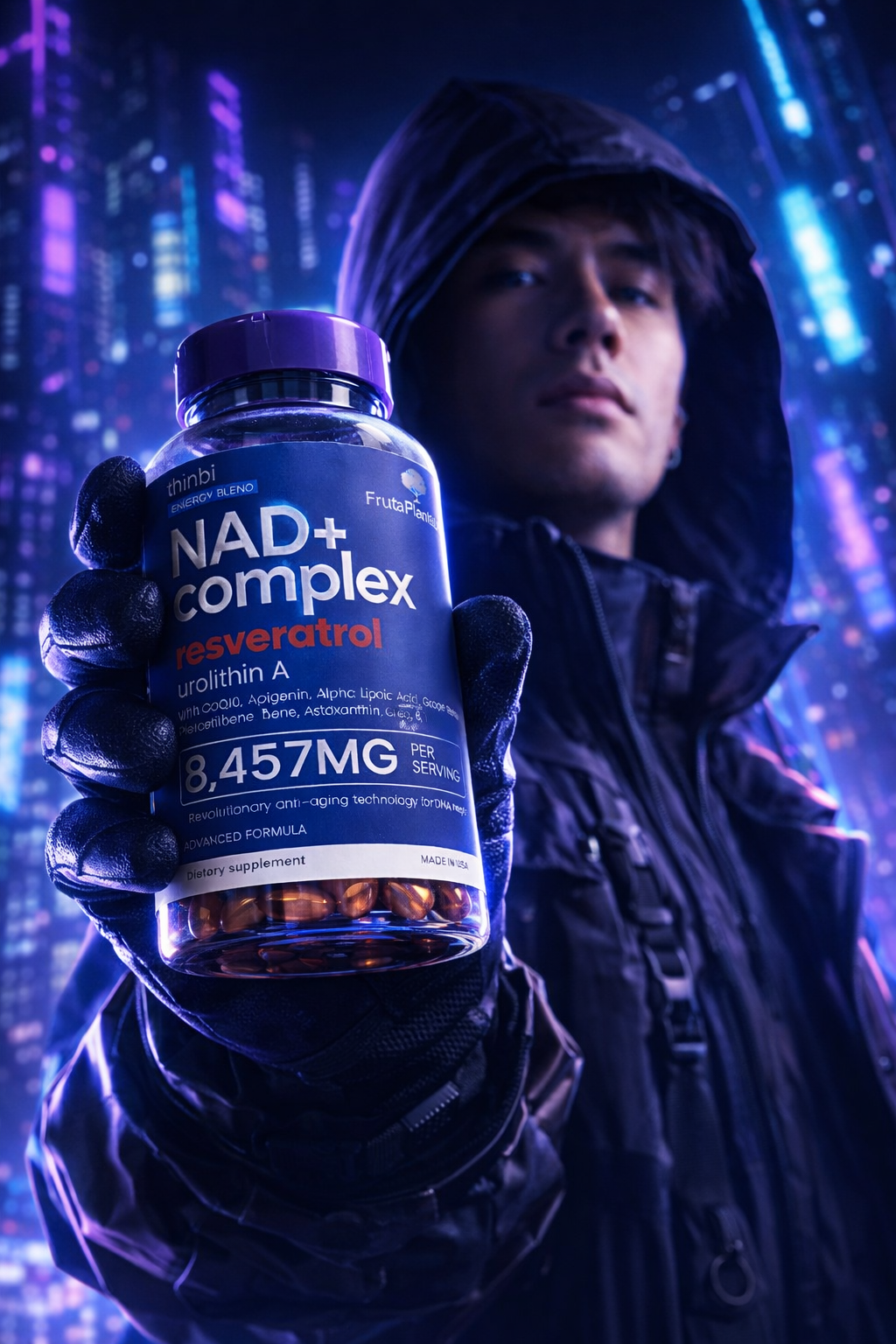 NAD+ Resveratrol Urolithin-A Complex - Image 2